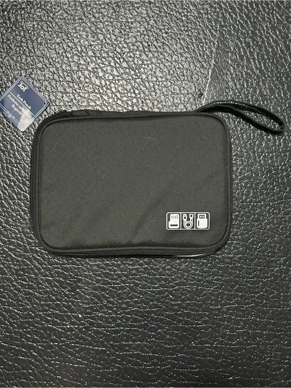 Portable Travel Tech Organizer Pouch – Black